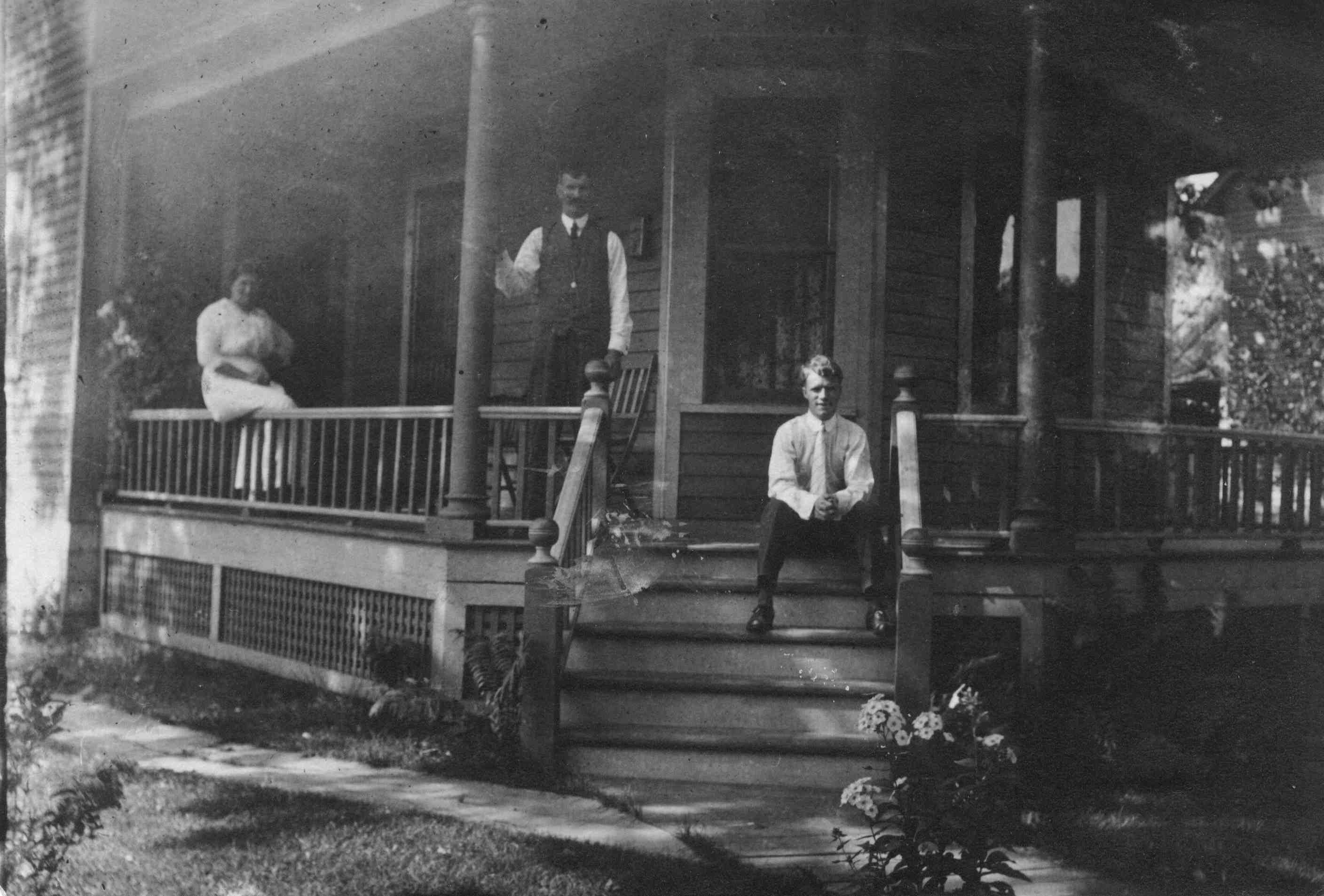 ???? We need your help to identify this picture.  Clearly it's Bernard Hoffman - who else is in the picture and where was it taken ????.
